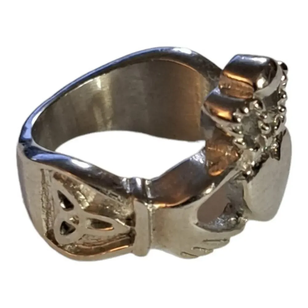 Stainless steel Claddagh‎ ring size 11